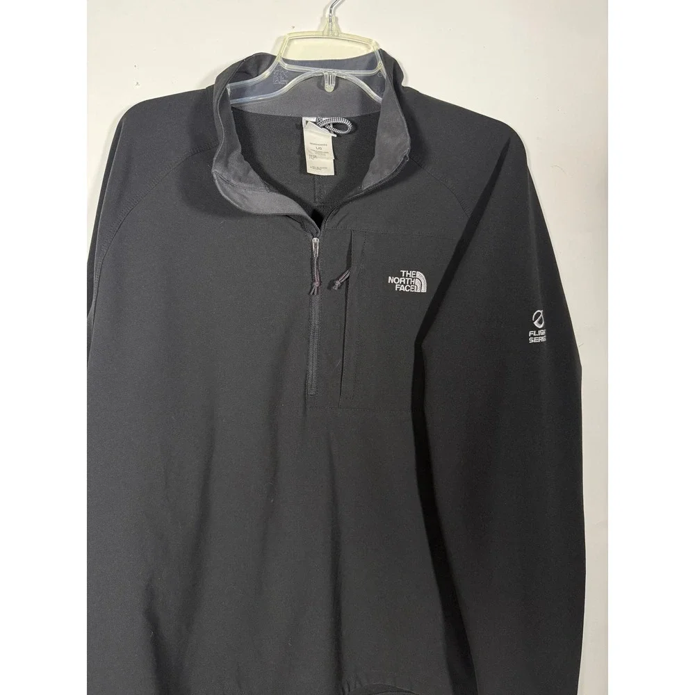 The North Face Flight Series Mens Black Quarter Zip Pullover Softshell Jacket L